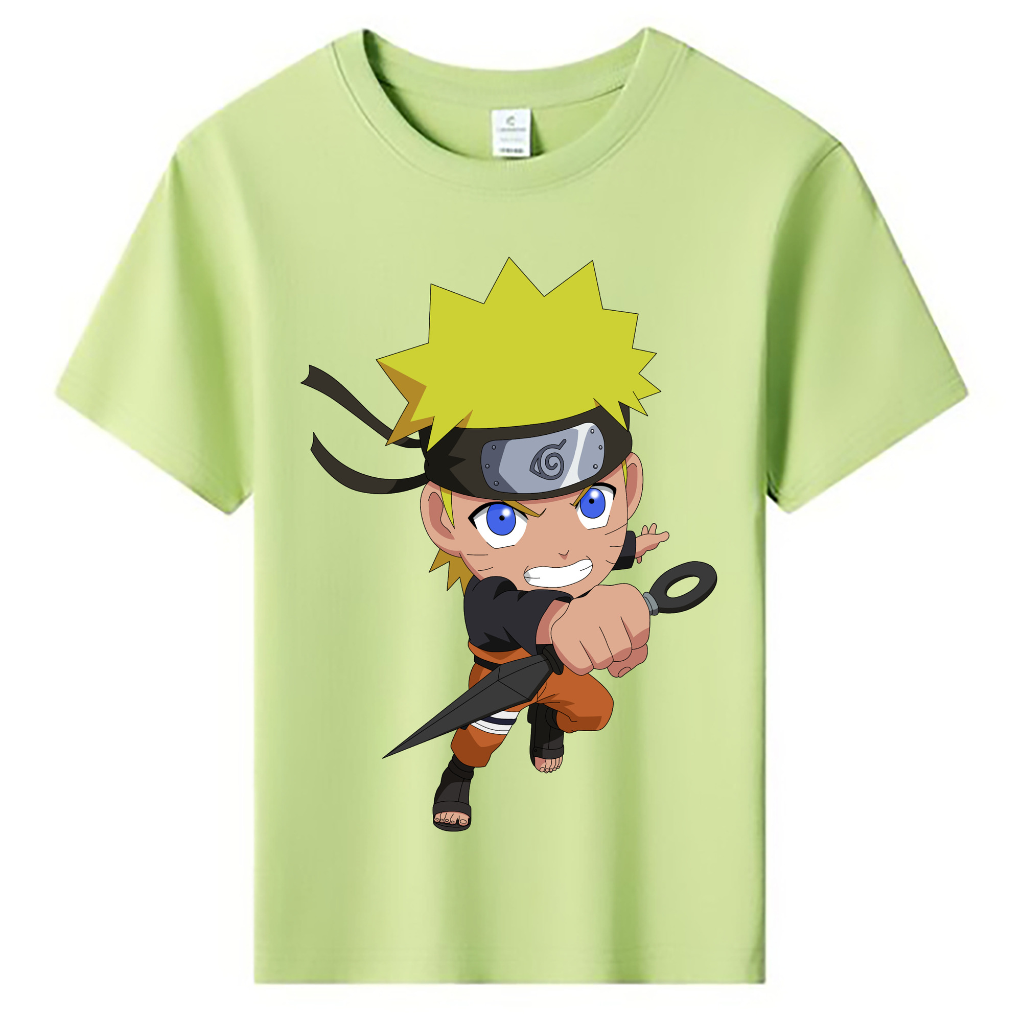 （画像用） NARUTO -ナルト- うずまき ナルト Uzumaki Naruto 綿100％キッズTシャツ（フロントプリント）